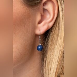 Barcelona Bash Blue Earrings